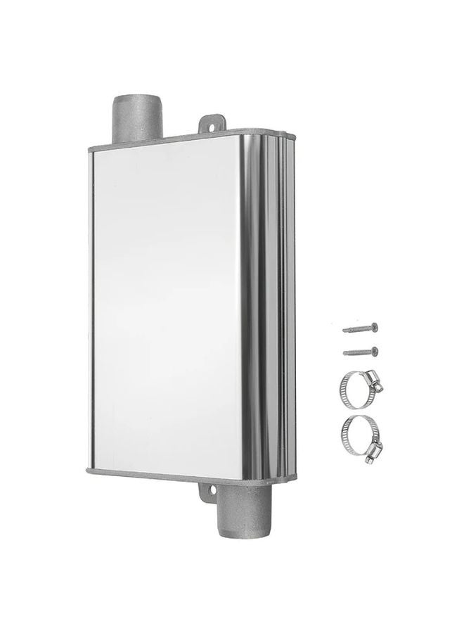 Silvery Aluminum Alloy Muffler For Diesel Air Heater Exhaust Pipe Noise Reduction - Image 3
